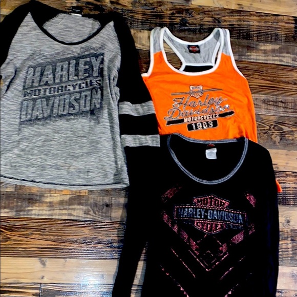 Harley-Davidson Tops - 3 Harley Davidson Shirts size Medium